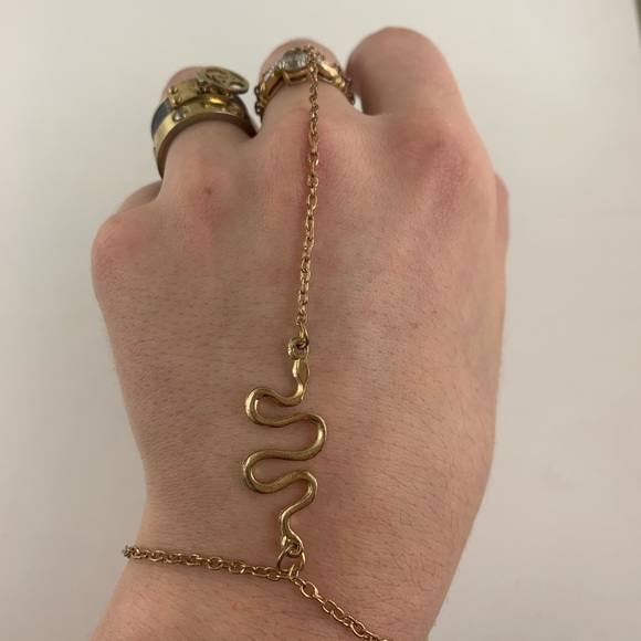 Hand Crafted Jewelry - UNIQUE Snake Ring + Bracelet